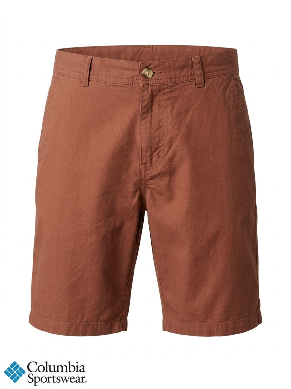 Columbia Mens 30 Rust Washed Out Chino Shorts Hiking Trail Casual Summer Bottoms